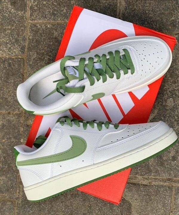 NK AIR FORCE COURT VISION 1 [WHITE / OLIVE GREEN] 1009025