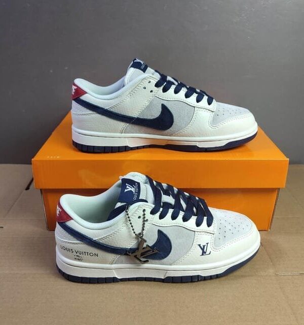 LVN X NK DUNK LOW [WHITE / LIGHT GREY / BLUE / RED] 0609025