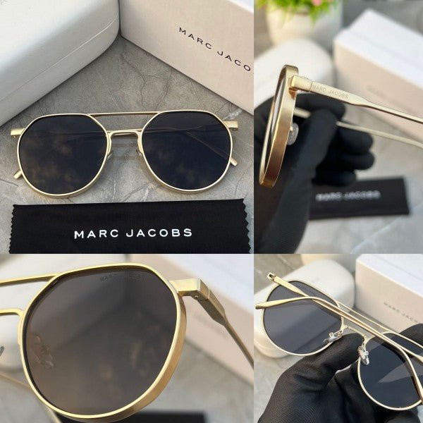 Branded Mj Metal Frame Gold Black Sunglasses