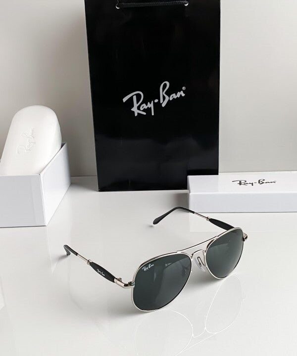 Branded Rb Black Aviator Sunglasses Bt