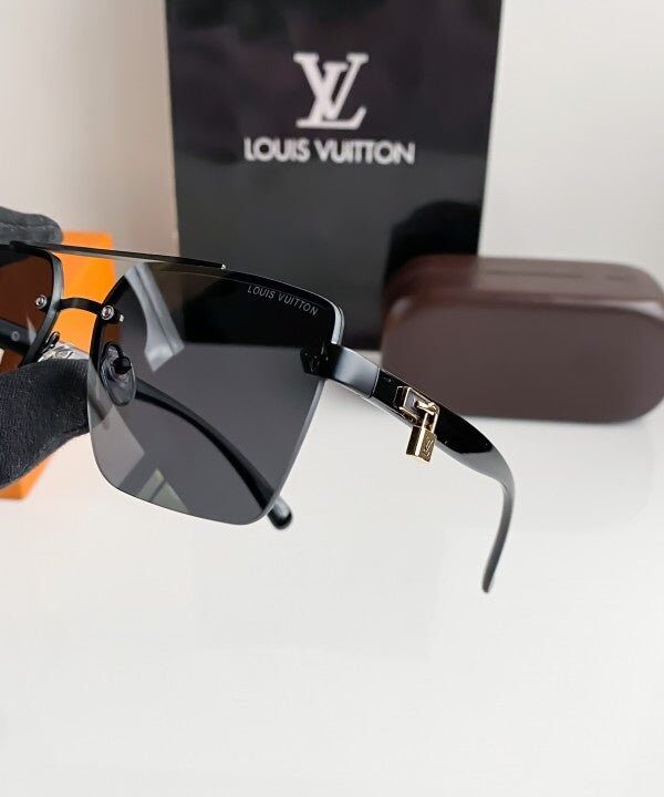 Branded  Lv Gold Black Sunglasses Bt