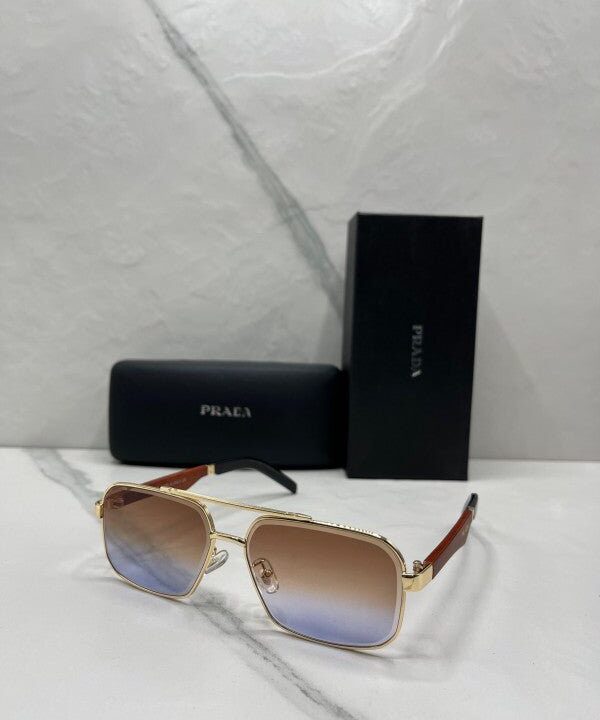 Branded Pda Gold Desert Sunglasses EW