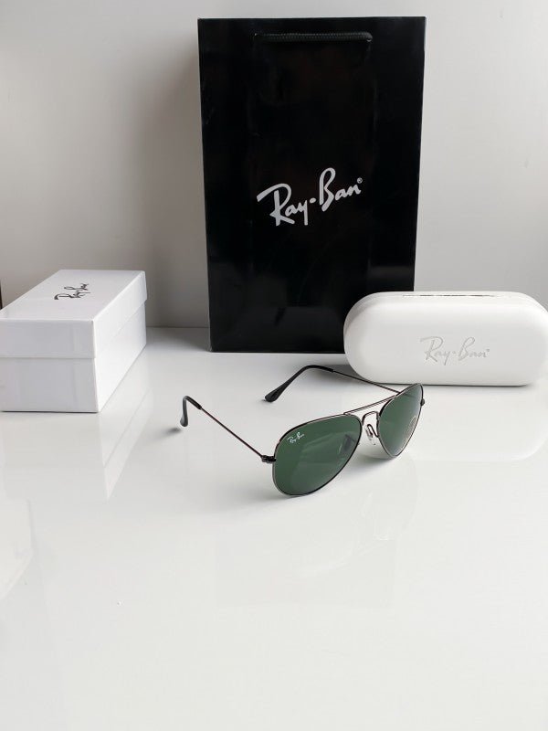 Branded Rb Black Green Aviator Sunglasses Bt