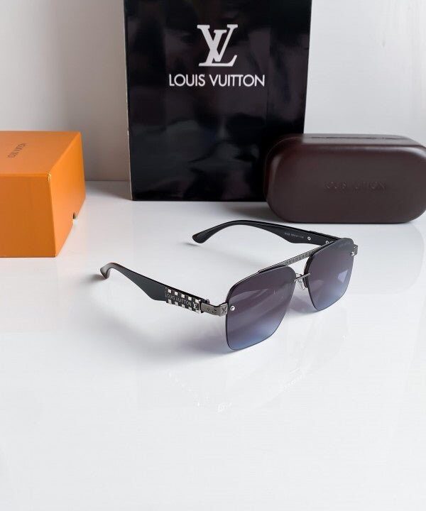 Branded Lv Blue Silver Sunglasses Bt