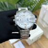diesel uber chief oversized 4 time zone watch dz7374