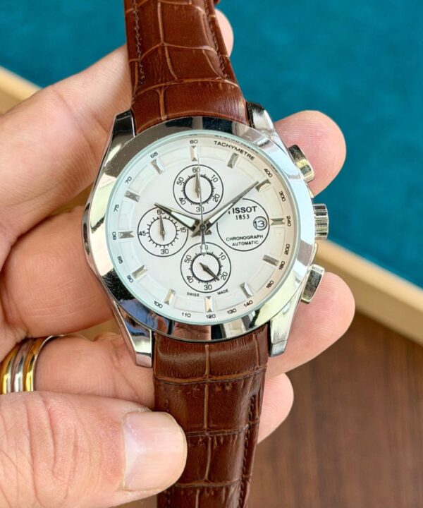 TISSOT 1853 CHRONOGRAPH  WITH LEATHER STRAP