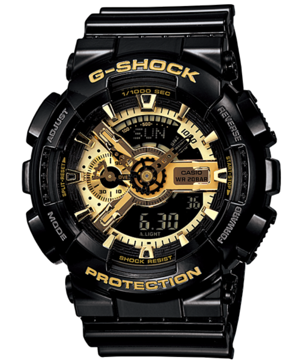 G SHOCK GA 110 BLACK GOLD