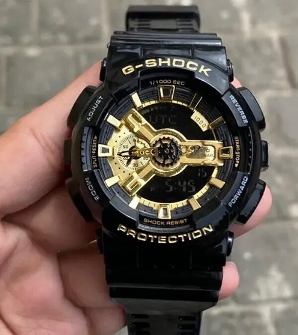 G SHOCK GA 110 black gold