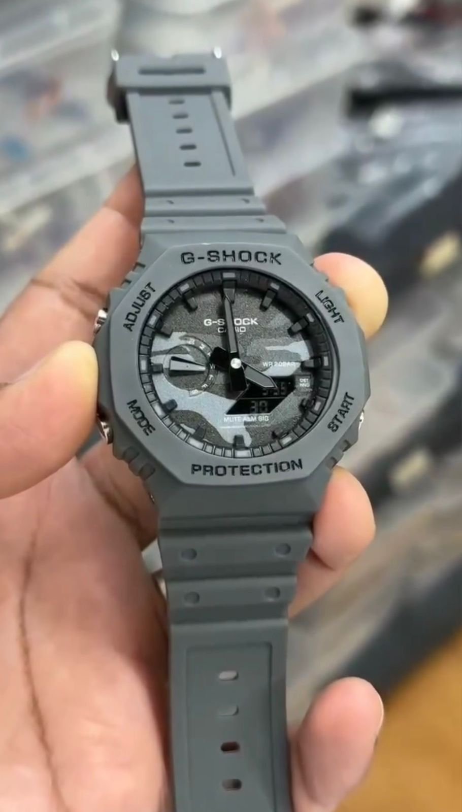 G SHOCK GA 2100 grey military