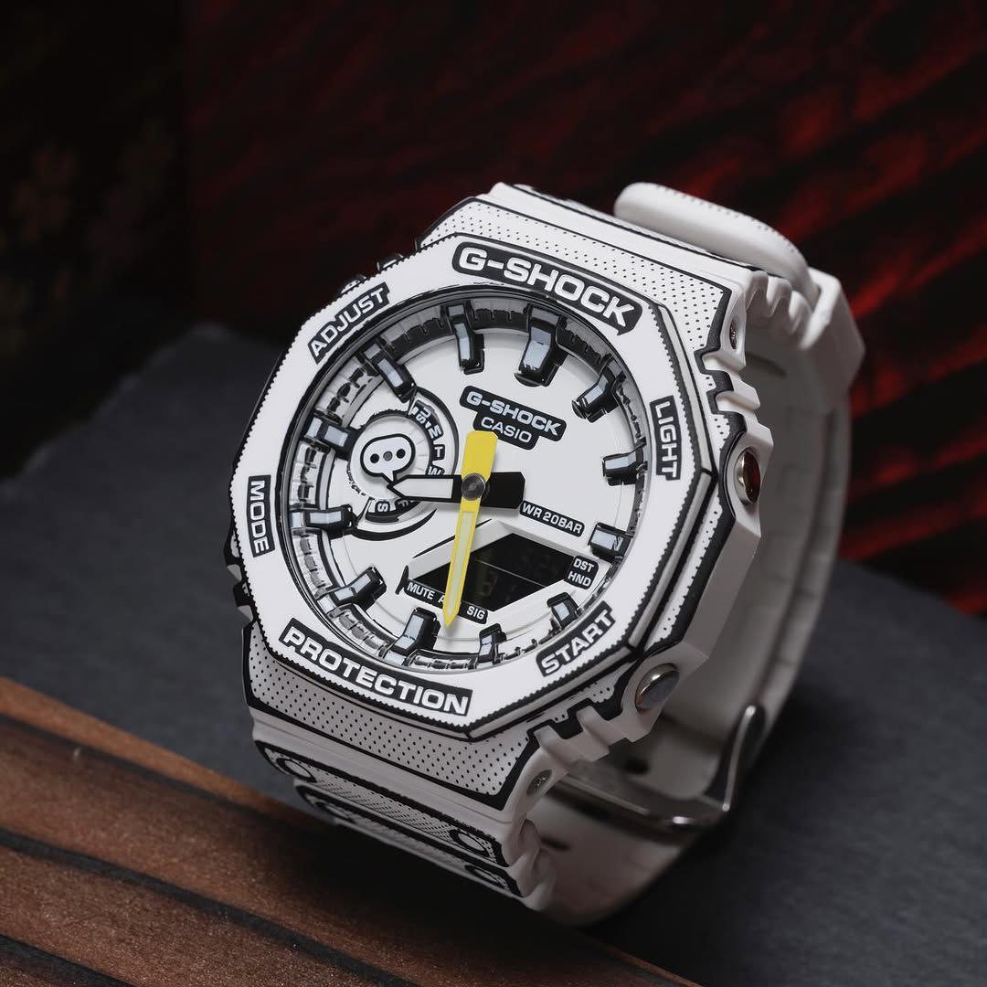 G SHOCK GA 2100 MANGA THEME WHITE