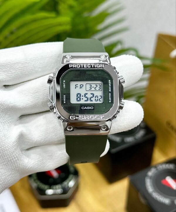 G SHOCK GM 5600 silver green