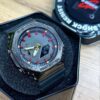 G SHOCK GA 2100  BLACK RED DAIL