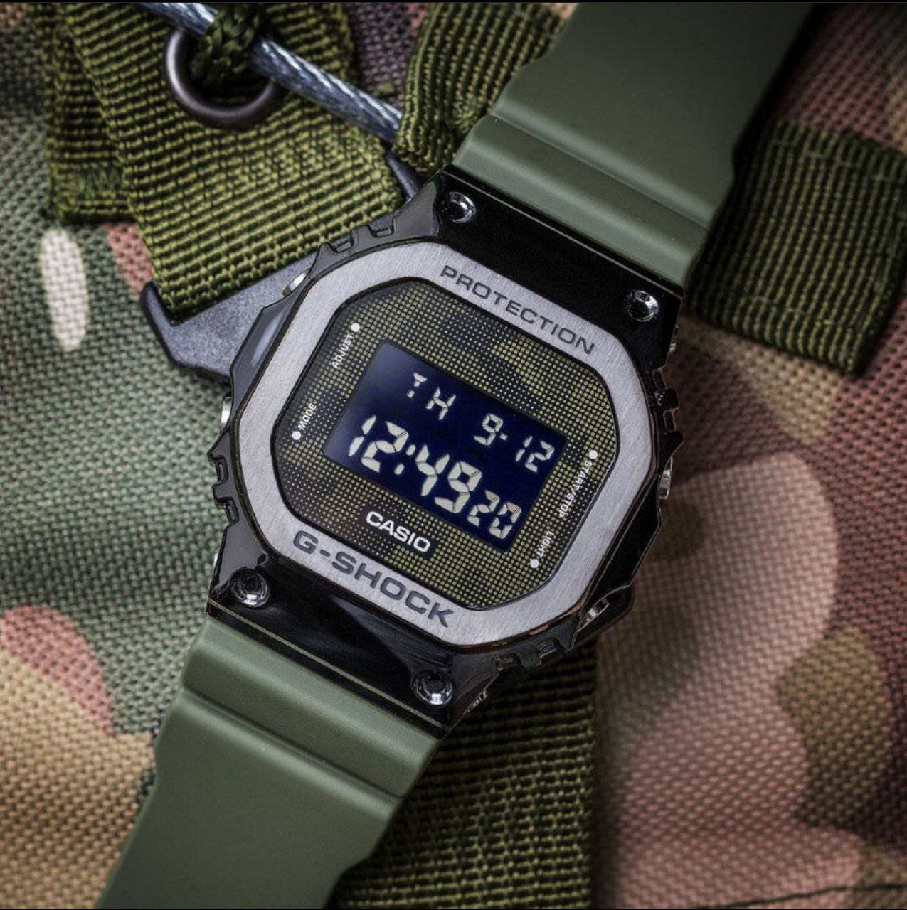 G SHOCK GM 5600 GREEN BLACK