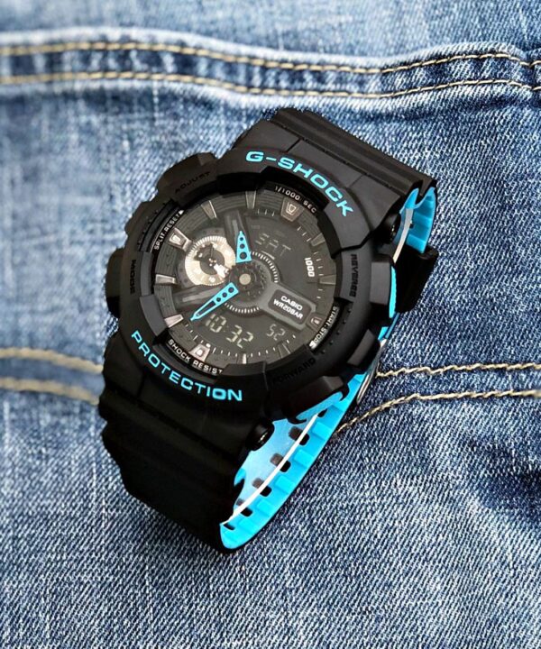 G SHOCK GA 110 BLACK BLUE