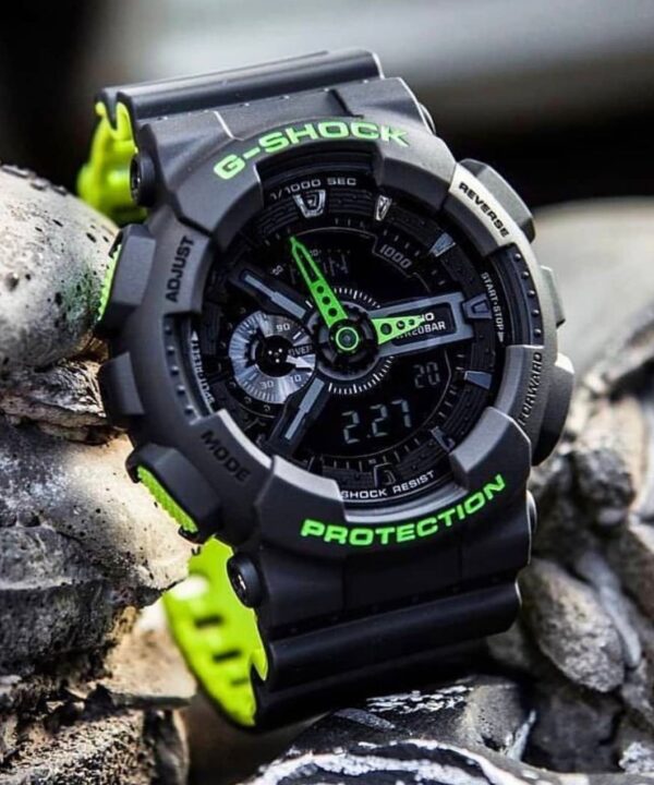 G SHOCK GA 110 BLACK GREEN