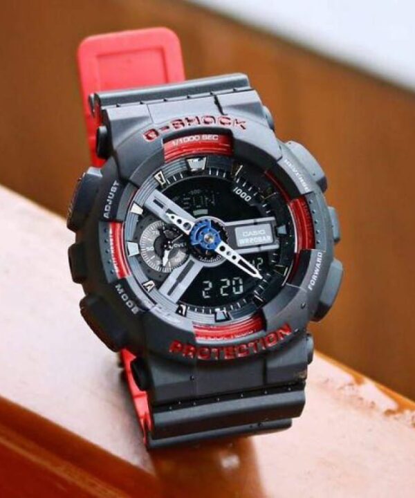 G SHOCK GA 110 BLACK RED