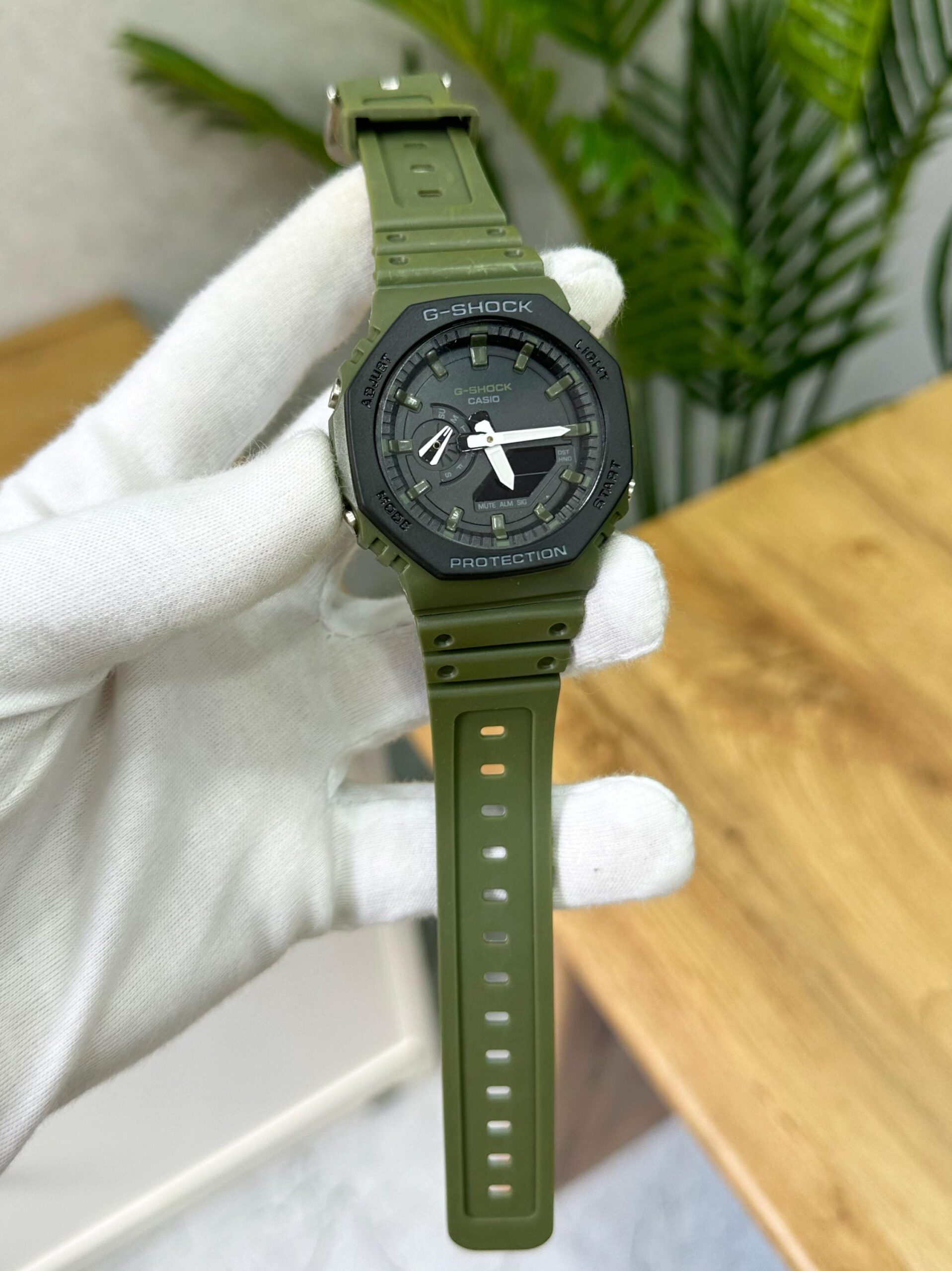 G SHOCK GA 2100 BLACK GREEN