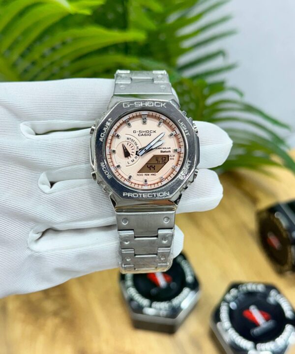 G SHOCK GA 2100 silver cream