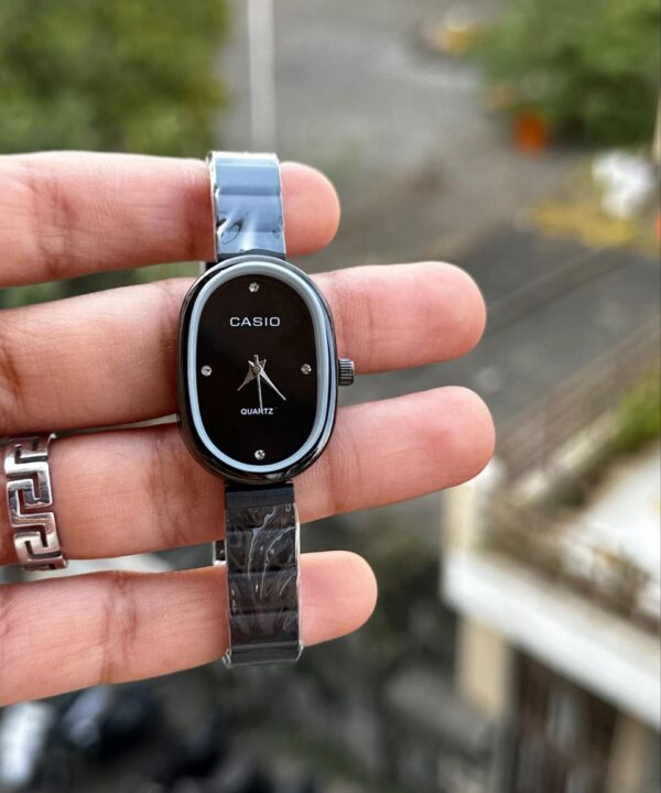 CASIO BEAUTIFUL BLACK DIAMOND DIAL
